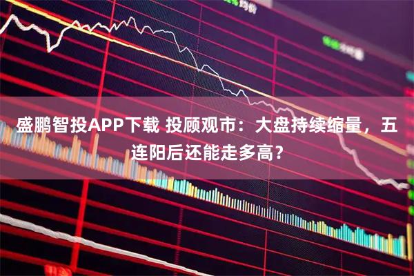 盛鹏智投APP下载 投顾观市：大盘持续缩量，五连阳后还能走多高？