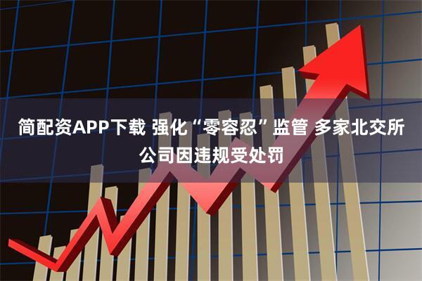 简配资APP下载 强化“零容忍”监管 多家北交所公司因违规受处罚